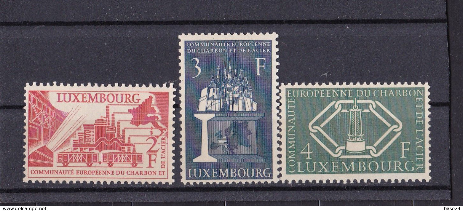 1956 Lussemburgo Luxembourg CECA Comunità Europea Carbone E Acciaio, Serie Di 3 Valori (511/13) MNH** Coal And Steel - 1956
