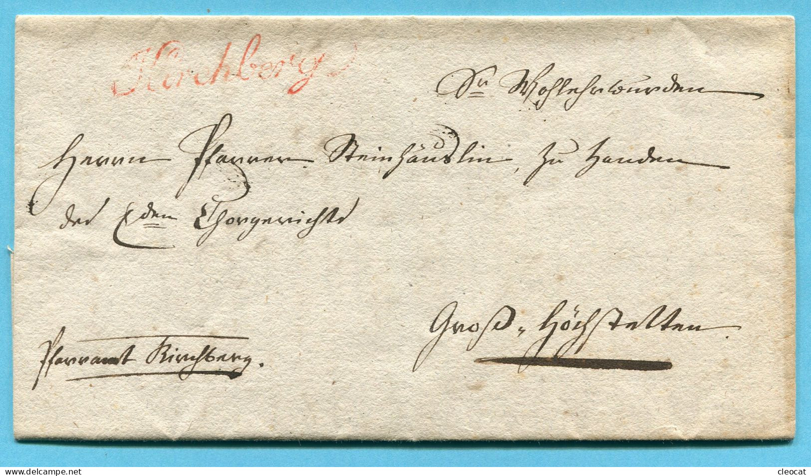 Faltbrief Von Kirchberg Nach Gross-Höchstetten 1830 - ...-1845 Voorlopers