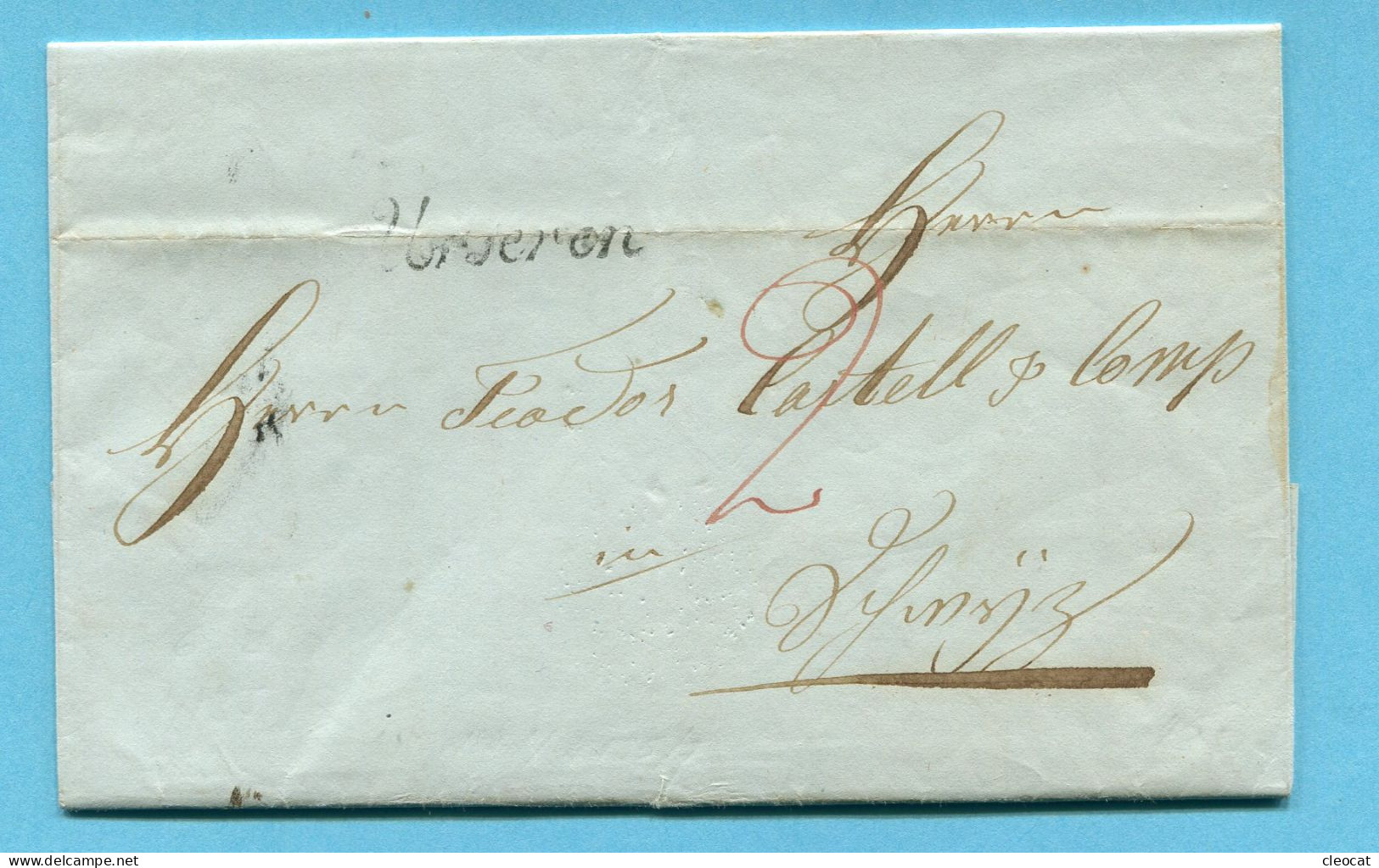 Faltbrief Von Urseren Nach Schwyz 1841 - ...-1845 Precursores