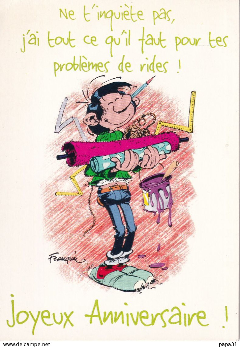 Gaston Lagaffe -   Franquin - Joyeux Anniversaire - Comicfiguren