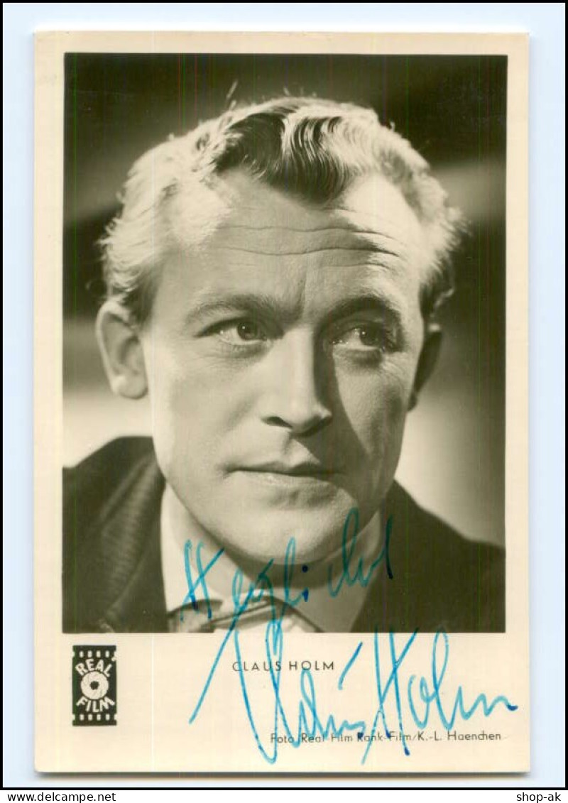 XX13665/ Claus Holm  Original Autogramm Real-Film Foto AK Ca.1955 - Autographs