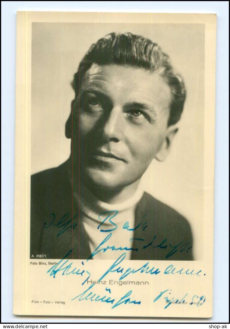 XX13664/ Heinz Engelmann  Original Autogramm  Foto AK 1950 - Autographes