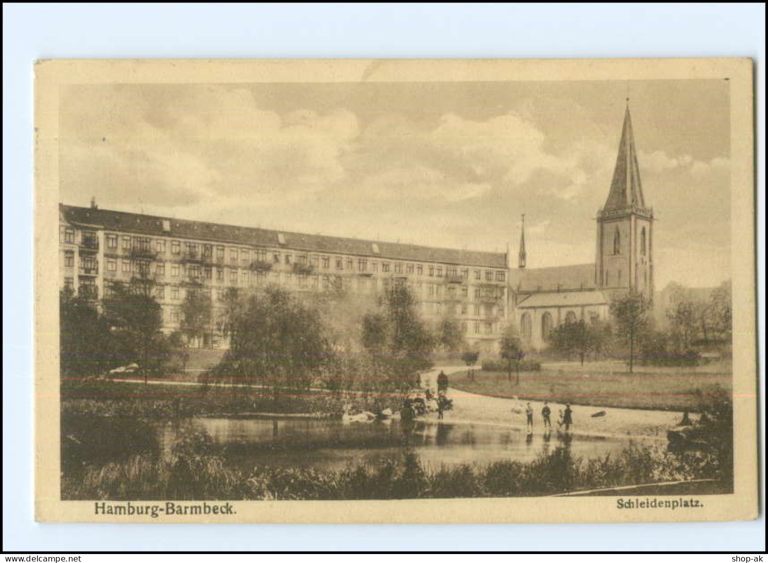 XX004968/ Hamburg Barmbek Schleidenplatz 1915 AK - Nord