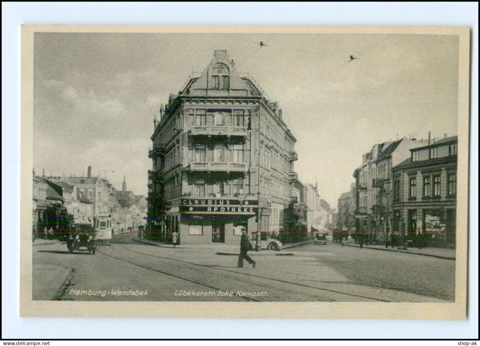 XX004990/ Hamburg Wandsbek Lübeckerstraße Ecke Kampstraße AK - Wandsbek