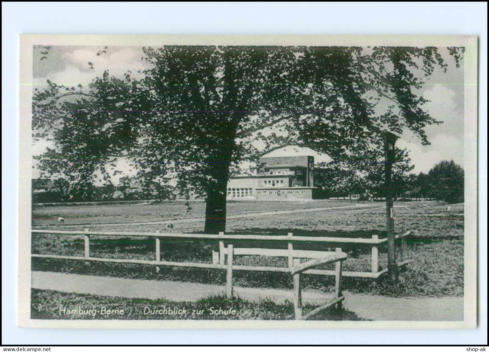 U7180/ Hamburg Berne Durchblick Zur Schule AK Ca.1938 - Wandsbek