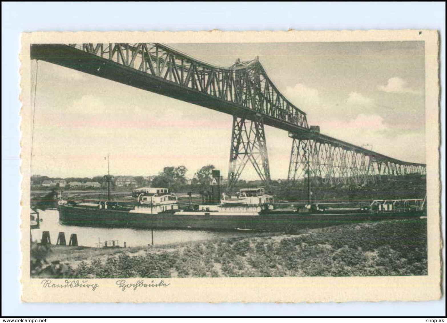 U7284/ Rendsburg Hochbrücke Schiffe AK Ca.1940 - Rendsburg