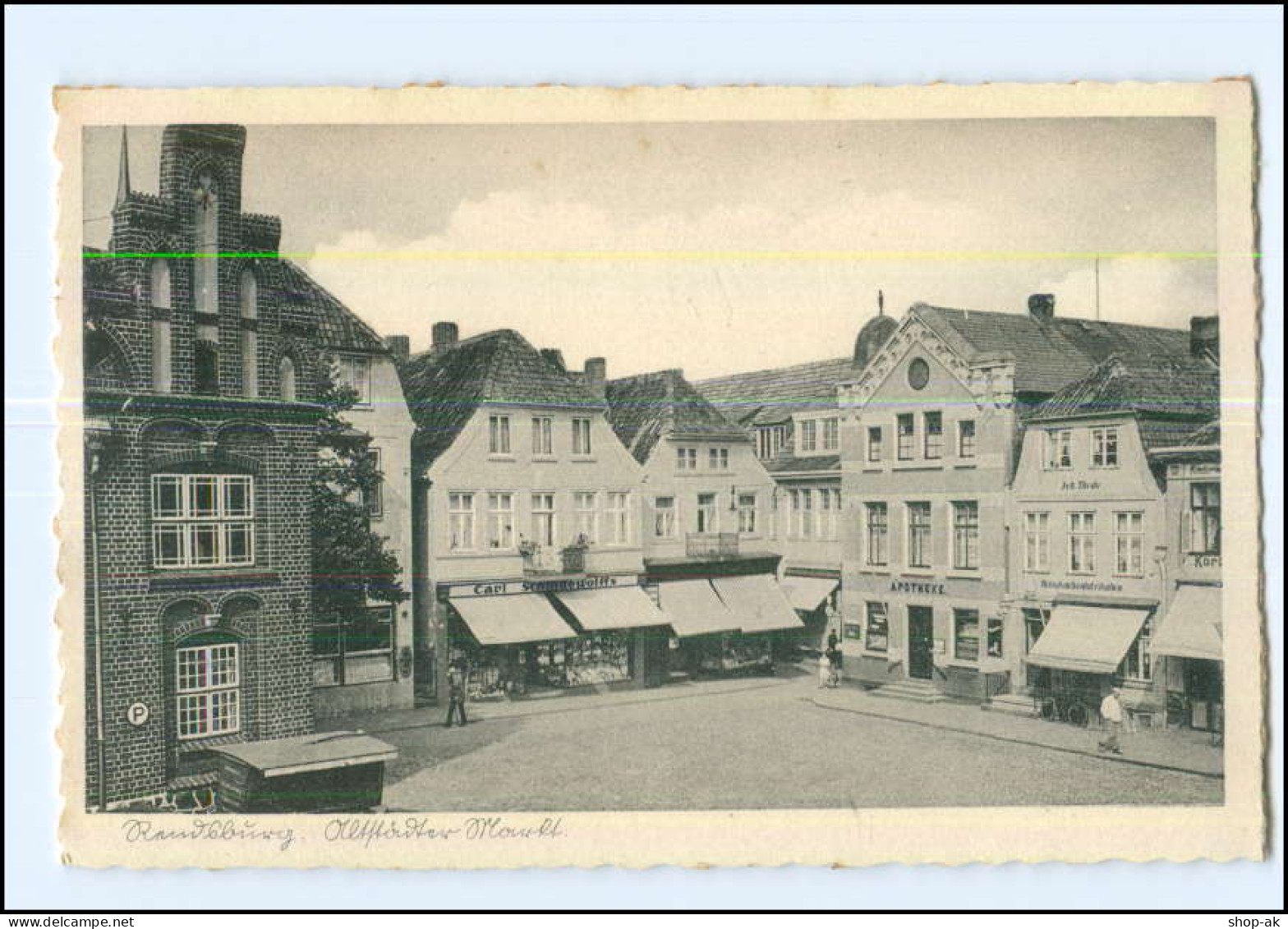 U7326/ Rendsburg Altstädter Markt AK Ca.1940 - Rendsburg