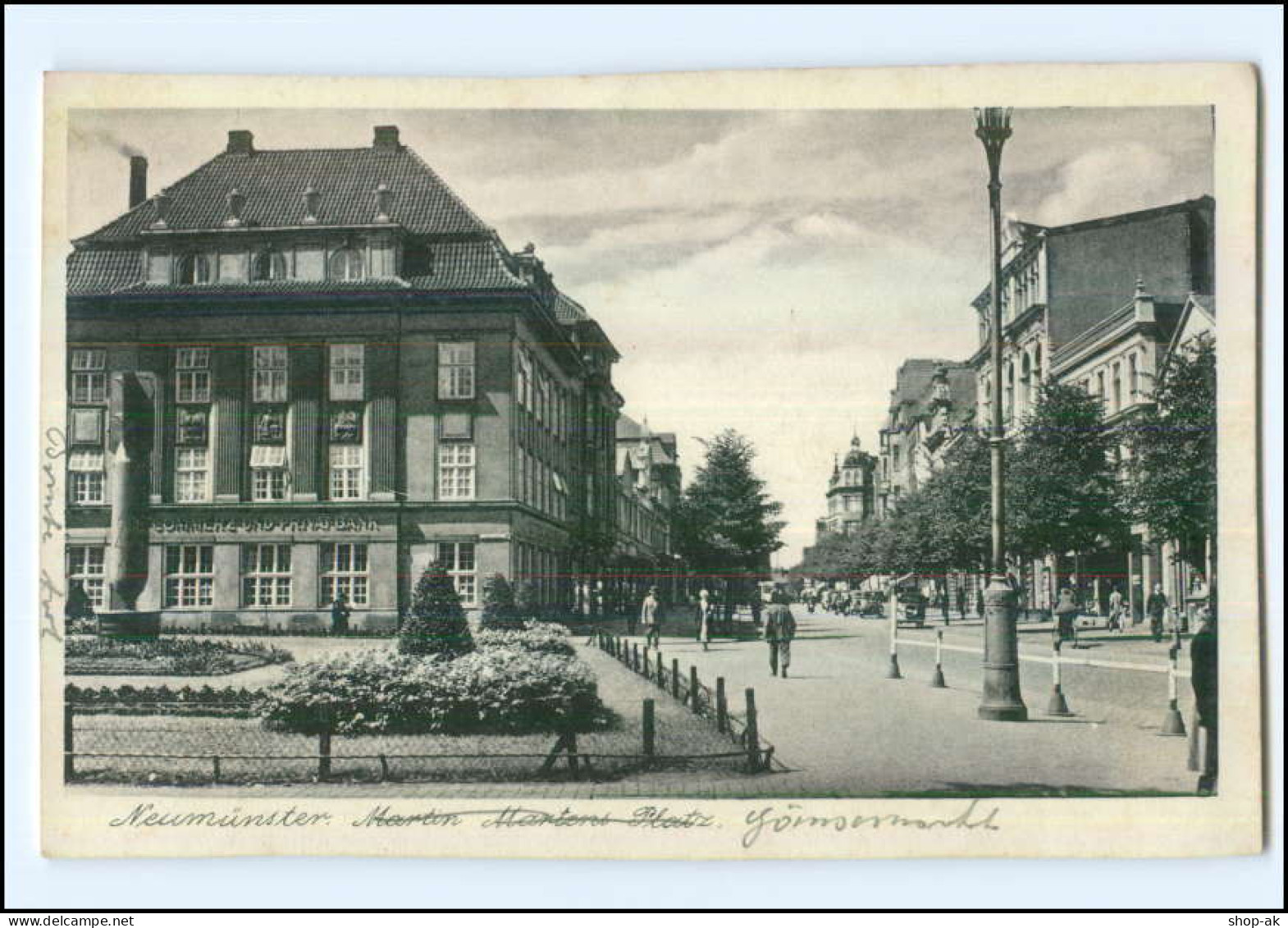 U7325/ Neumünster Martin-Mertens-Platz AK Ca.1940 - Neumuenster