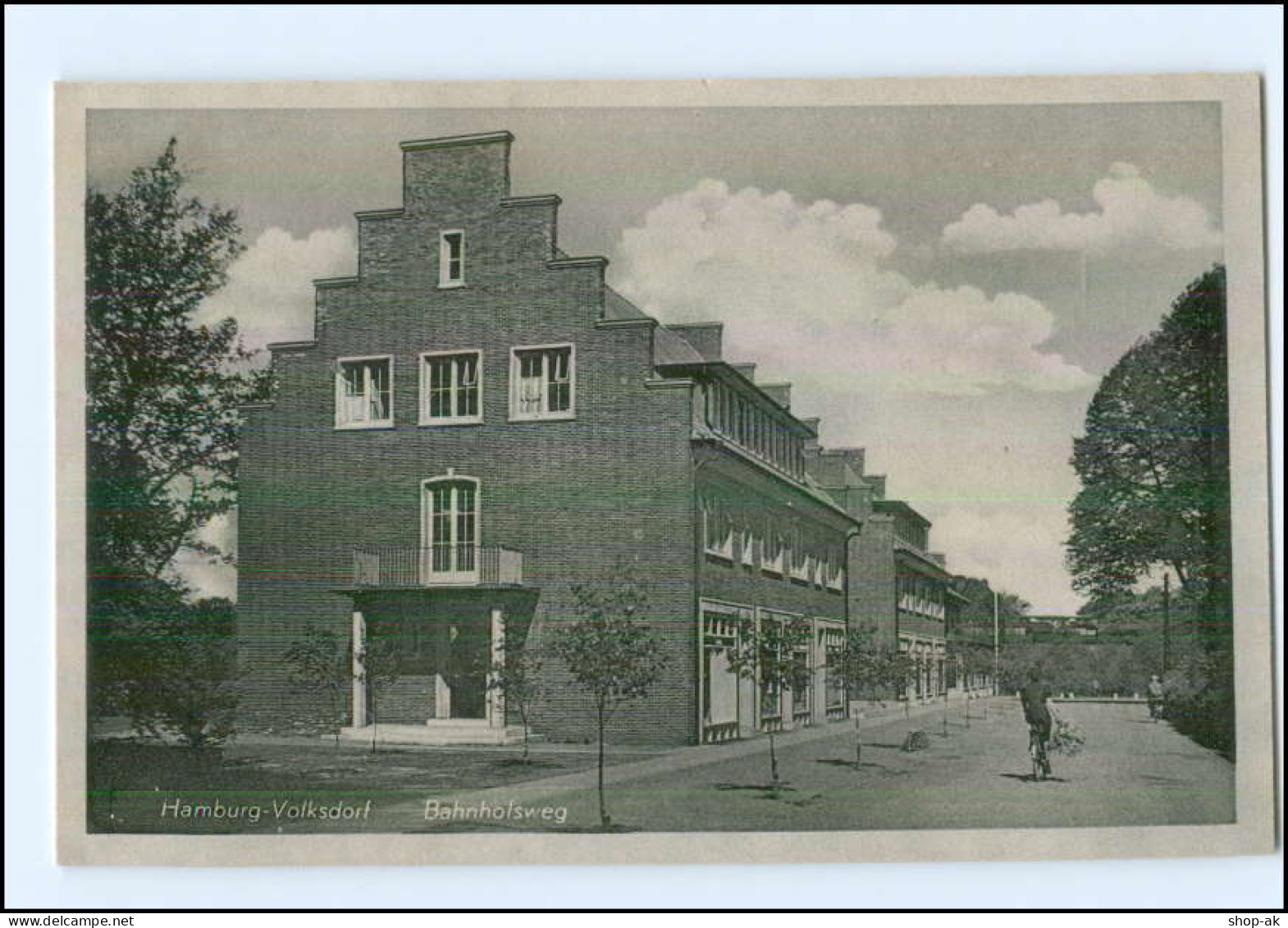 U7372/ Hamburg Volksdorf Bahnhofsweg AK Ca.1940  - Wandsbek