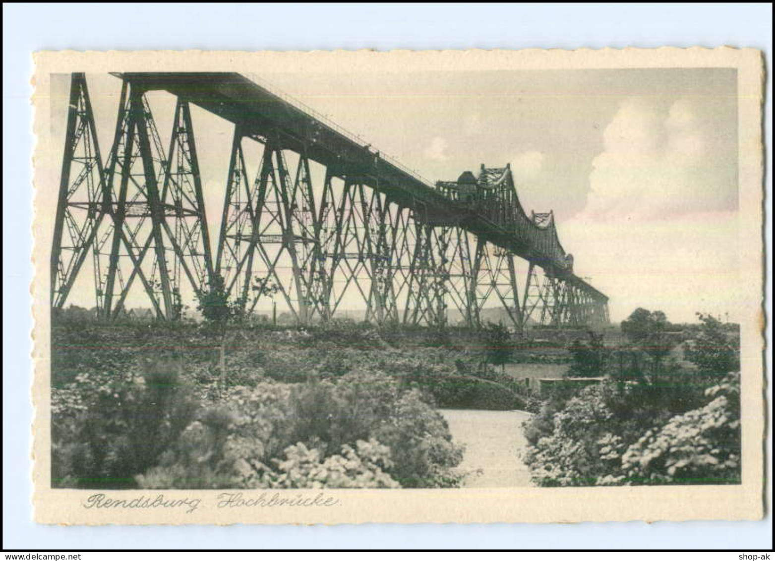 U7461/ Rendsburg  Hochbrücke   AK Ca.1940  - Rendsburg