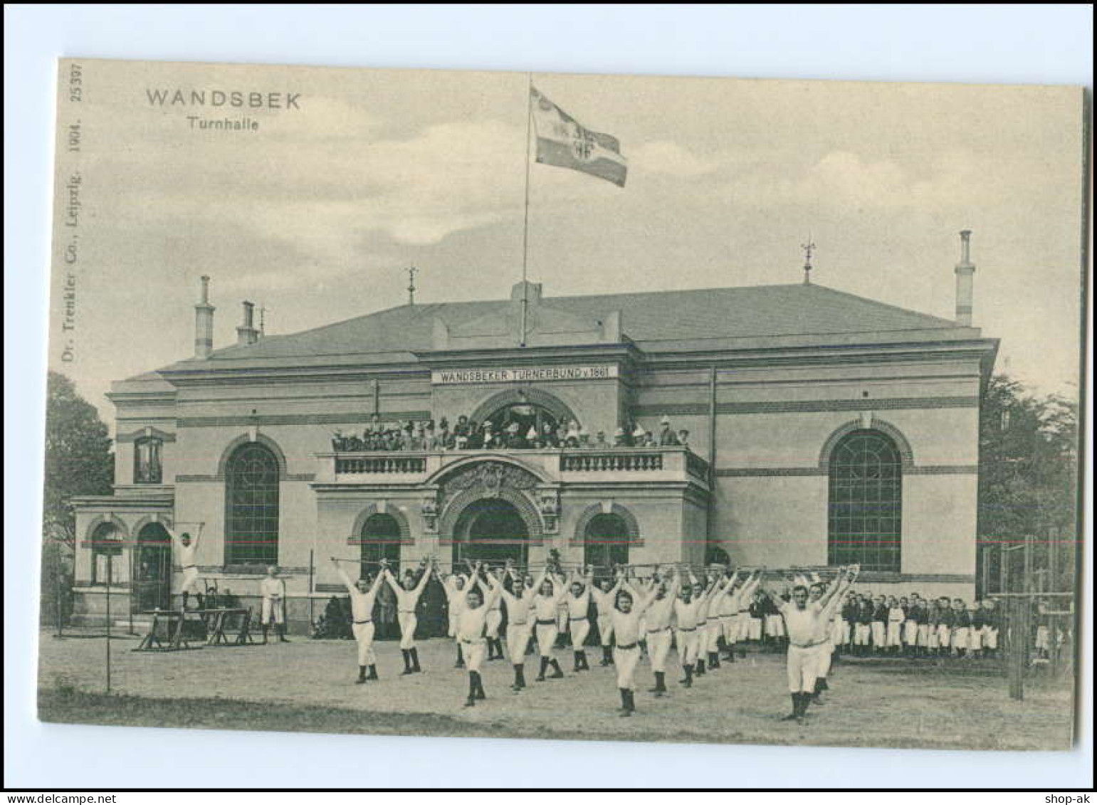 XX004894/ Hamburg Wandsbek Turnhalle Turnerbund AK 1904 - Wandsbek