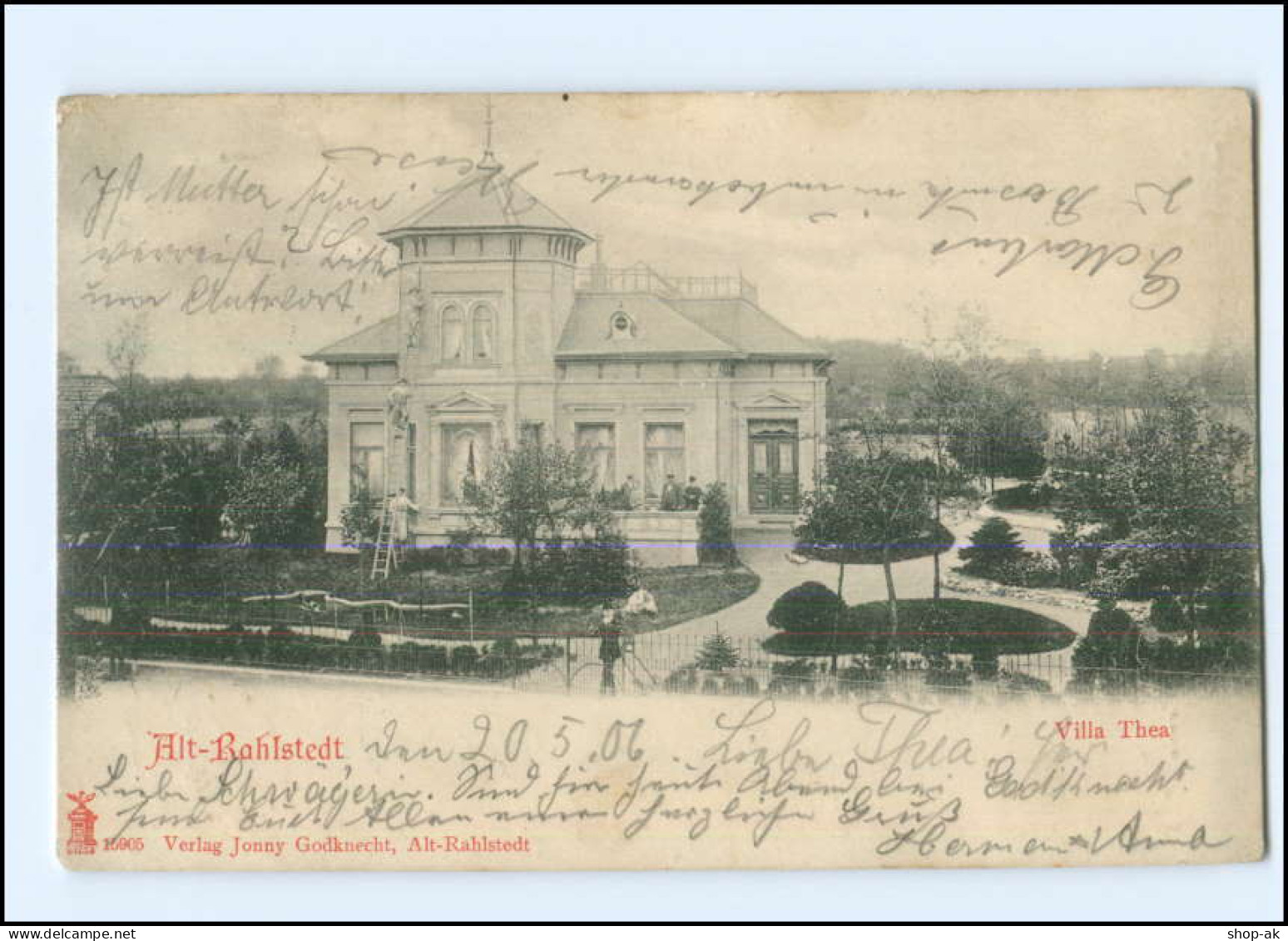 XX001895/ Hamburg Alt-Rahlstedt  Villa Thea Ak 1906 - Wandsbek