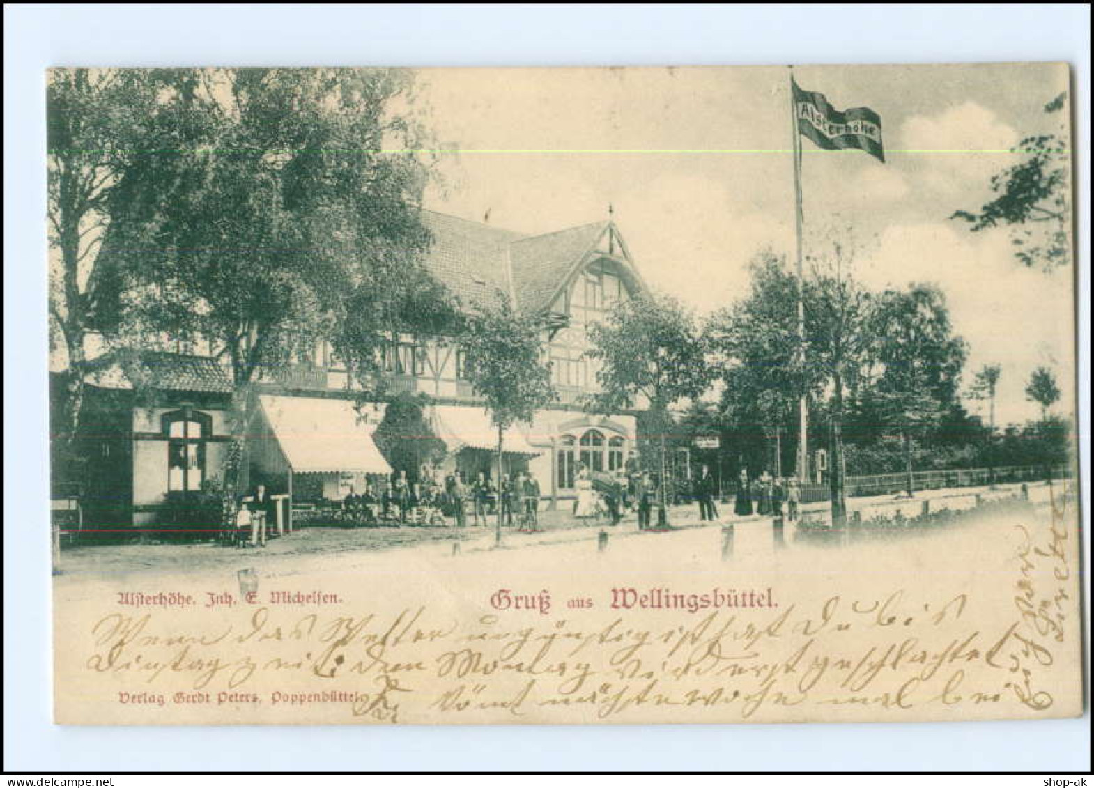 XX001991/ Hamburg Wellingsbüttel Alsterhöhe AK 1900 - Wandsbek