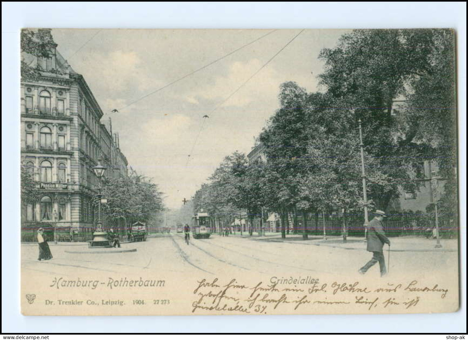 XX002058/ Hamburg Rotherbaum Grindelallee 1908 AK - Eimsbuettel