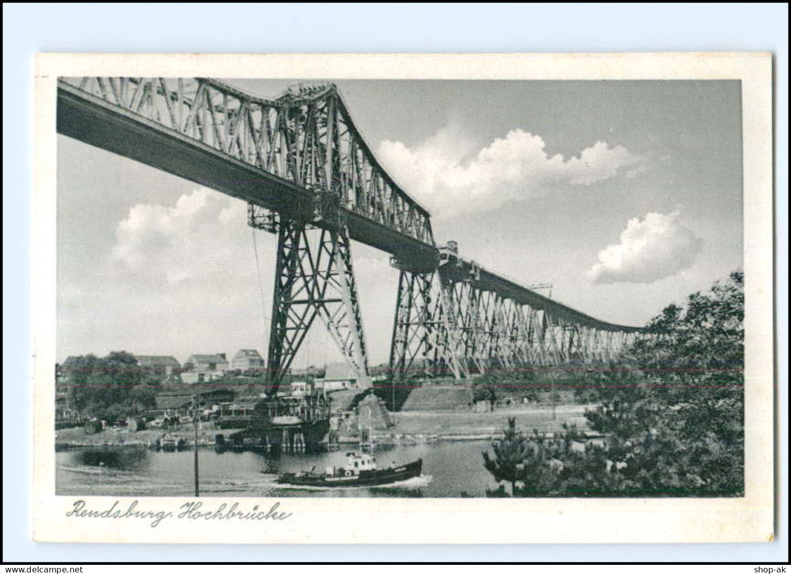 Y18967/ Rendsbug Hochbrücke  Schwebefähre 40/50er Jahre AK - Rendsburg