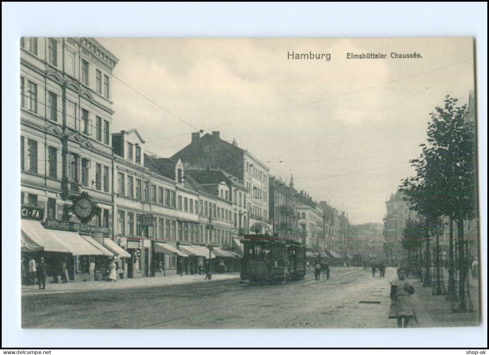 XX004707/ Hamburg Eimsbüttel Eimsbütteler Chaussee Straßenbahn AK Ca.1910 - Eimsbuettel