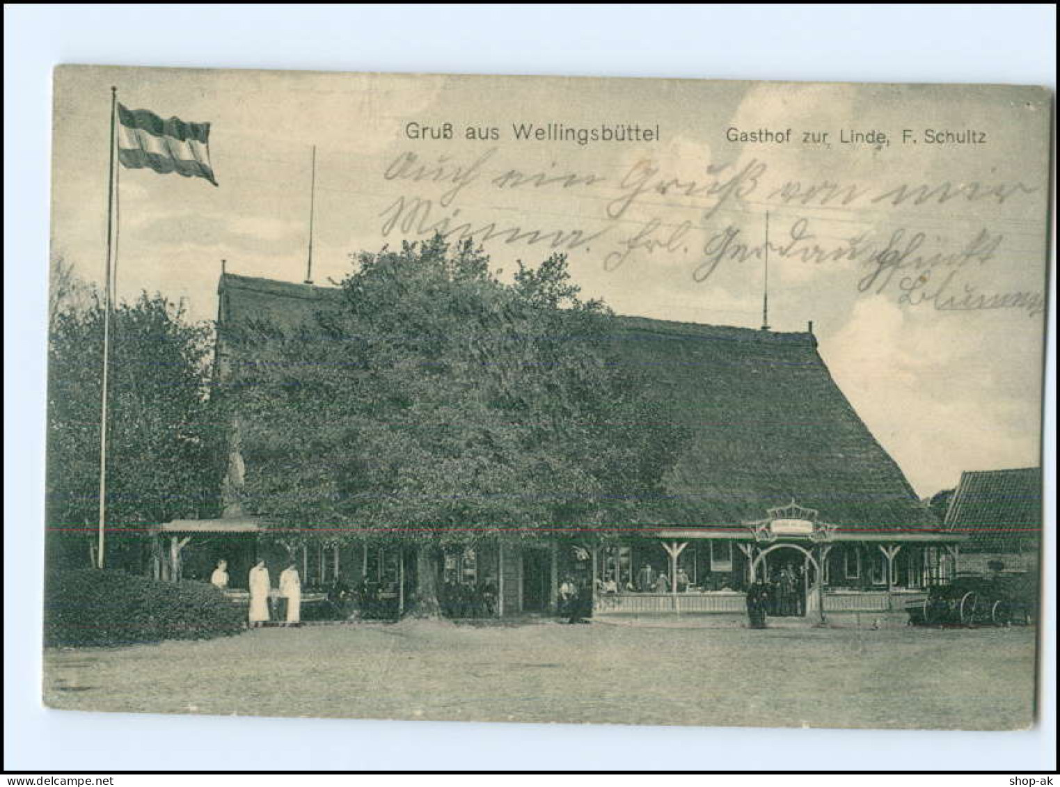 XX004799/ Hamburg Wellingsbüttel Gasthof Zur Linde AK 1917 - Wandsbek