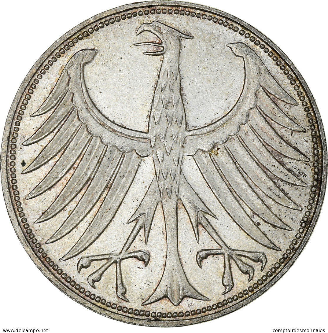 Monnaie, République Fédérale Allemande, 5 Mark, 1970, Karlsruhe, TTB+ - 5 Marchi