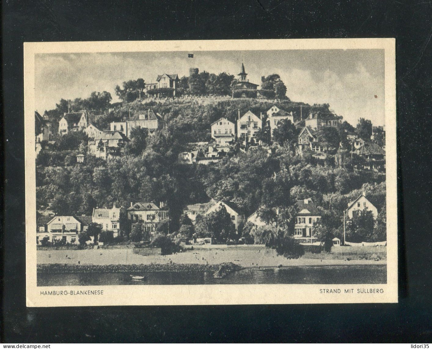 "HAMBURG-BLANKENESE" Aeltere AK "Strand Mit Suellberg" (L0095) - Blankenese