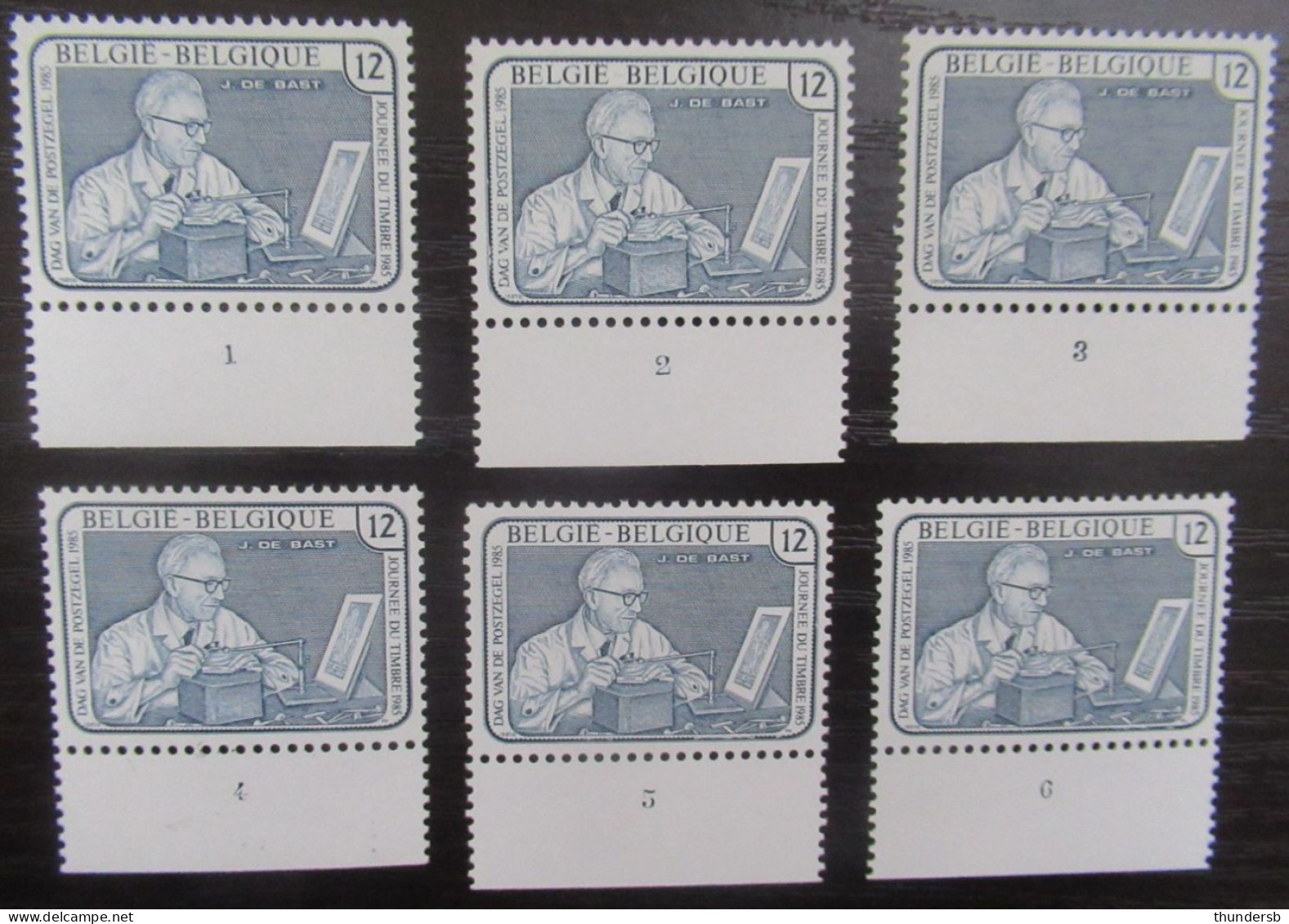 2169 'Jean De Bast' - Postfris ** - Volledige Set Plaatnummers - 1981-1990