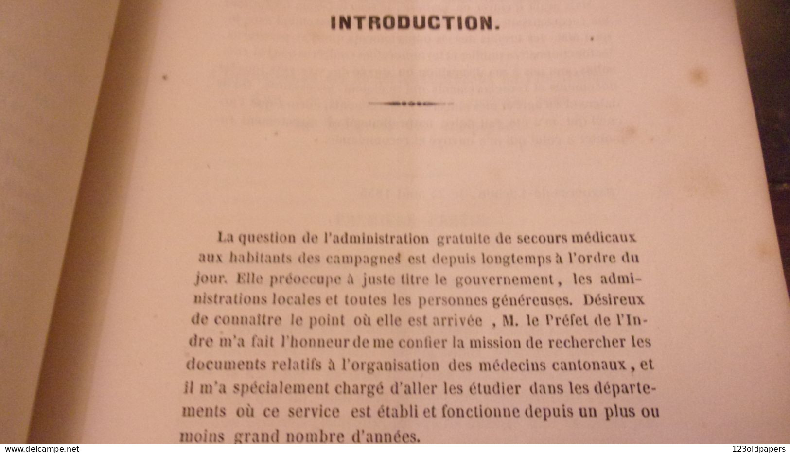 1855 BERRY RAPPORT PREFET INDRE  SUR LES MEDECINS CANTONAUX ERNEST LAMBRON MAIRE DE LEVROUX MEDECINE INDIGENTS - Centre - Val De Loire