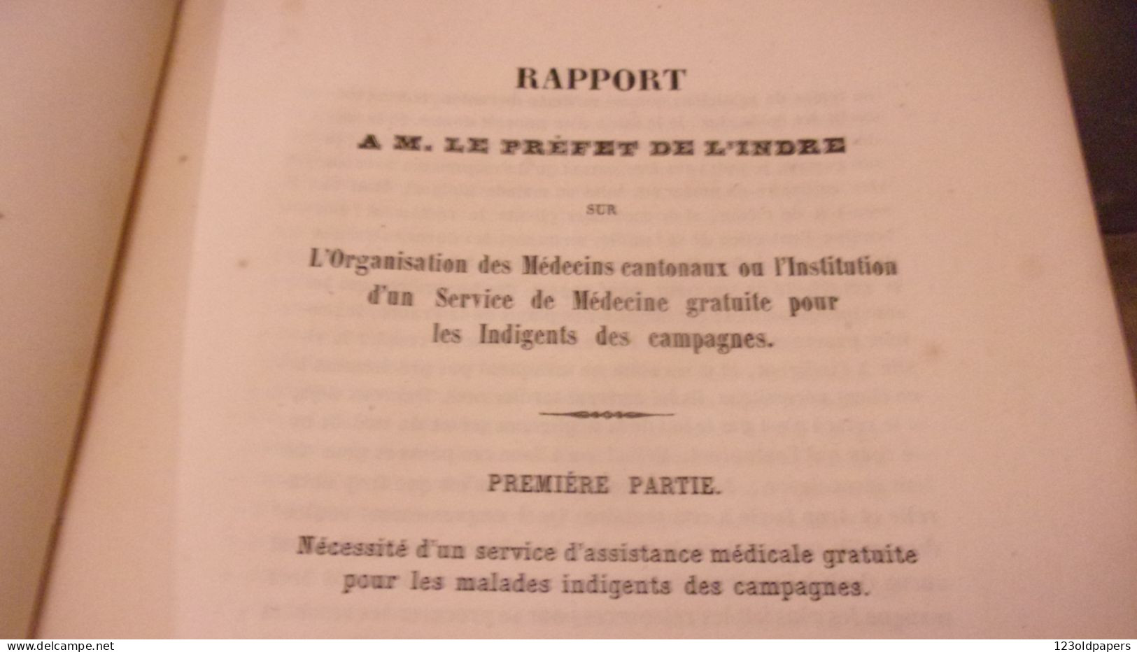 1855 BERRY RAPPORT PREFET INDRE  SUR LES MEDECINS CANTONAUX ERNEST LAMBRON MAIRE DE LEVROUX MEDECINE INDIGENTS - Centre - Val De Loire