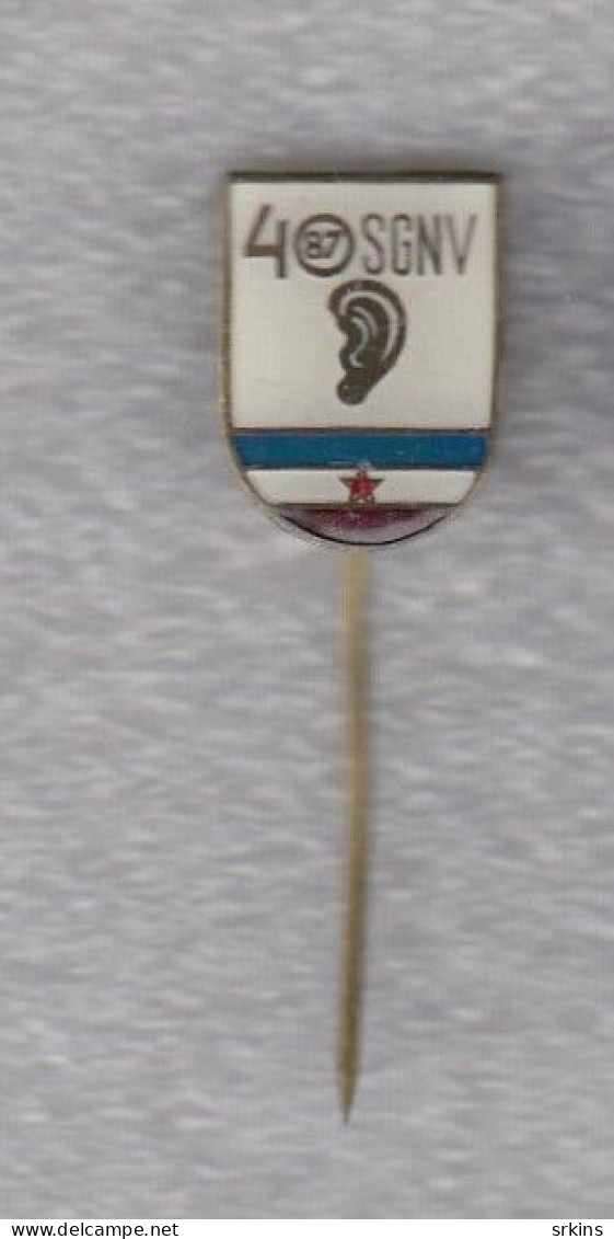 Pin Vojvodina Association Of Deaf Mute  "silver" Variant - Medical