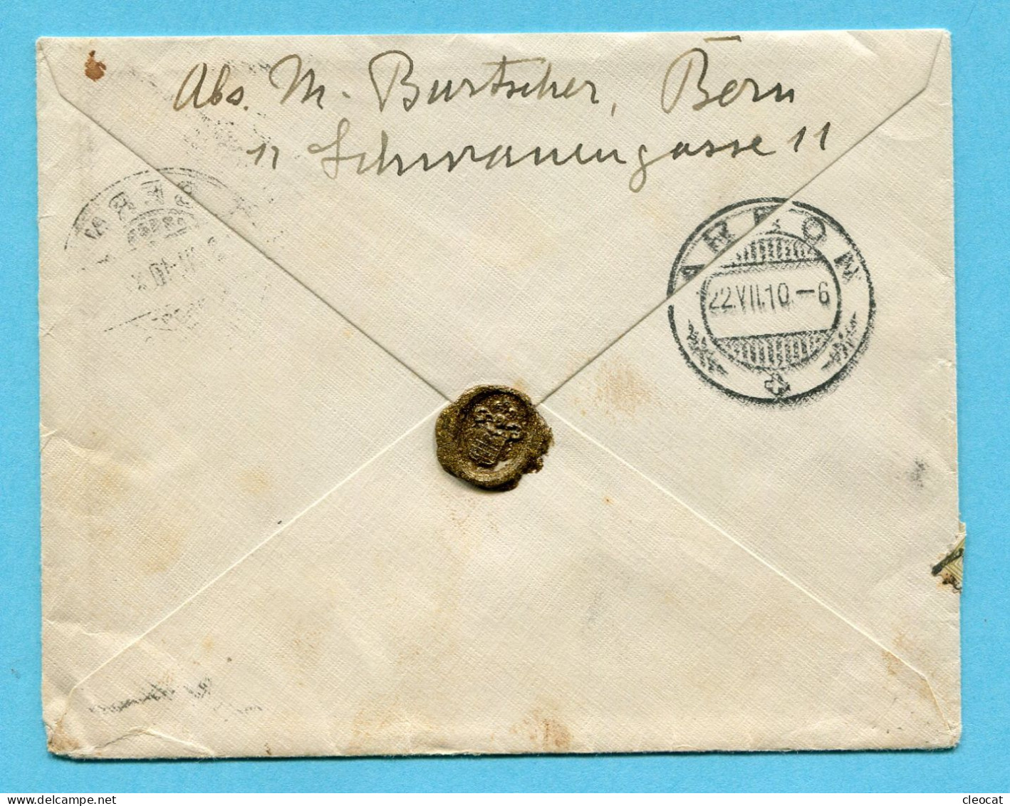 Brief Von Bern Nach Arbon 1910 Mit Nachportomarken - Impuesto