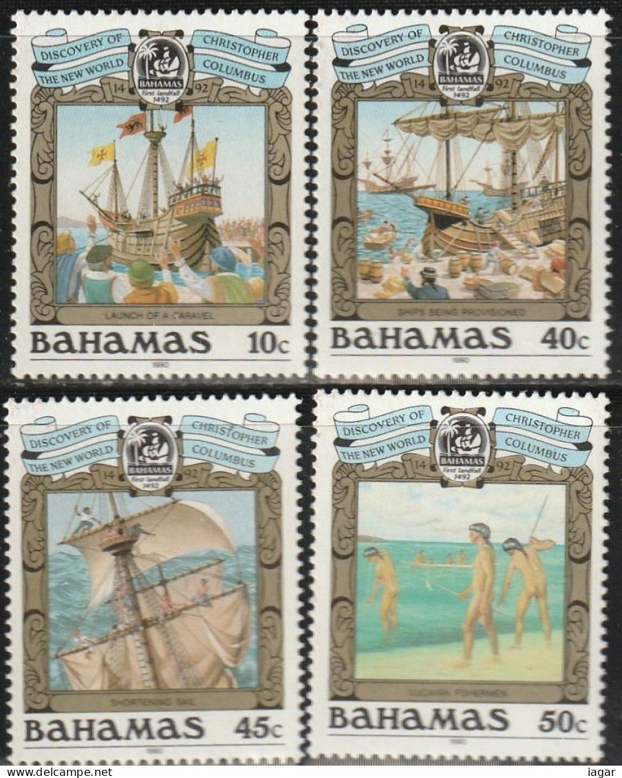 THEMATIC HISTORY:  DISCOVERY OF THE NEW WORLD BY CHRISTOPHER COLUMBUS.  CARAVELS AND NATIVES           -  BAHAMAS - Andere & Zonder Classificatie