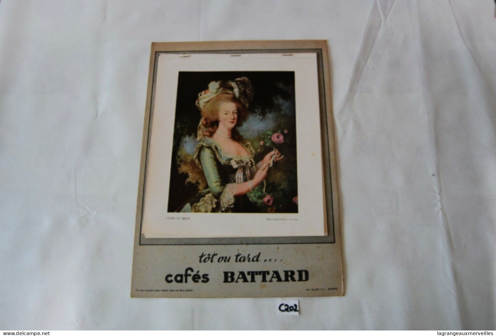 C202 Ancien Calendrier - Tot Ou Tard - Cafés Battard - Publicitaire 1 - Altri & Non Classificati