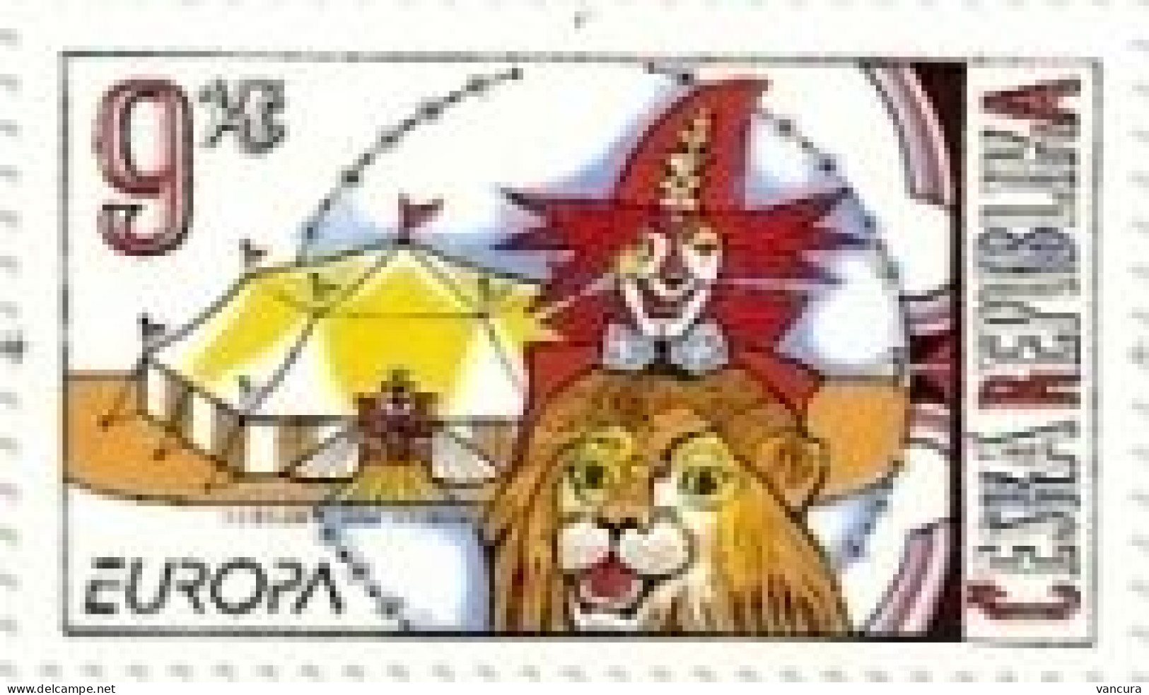 320 Czech Republic EUROPA 2002 Circus Lion Clown - Ungebraucht