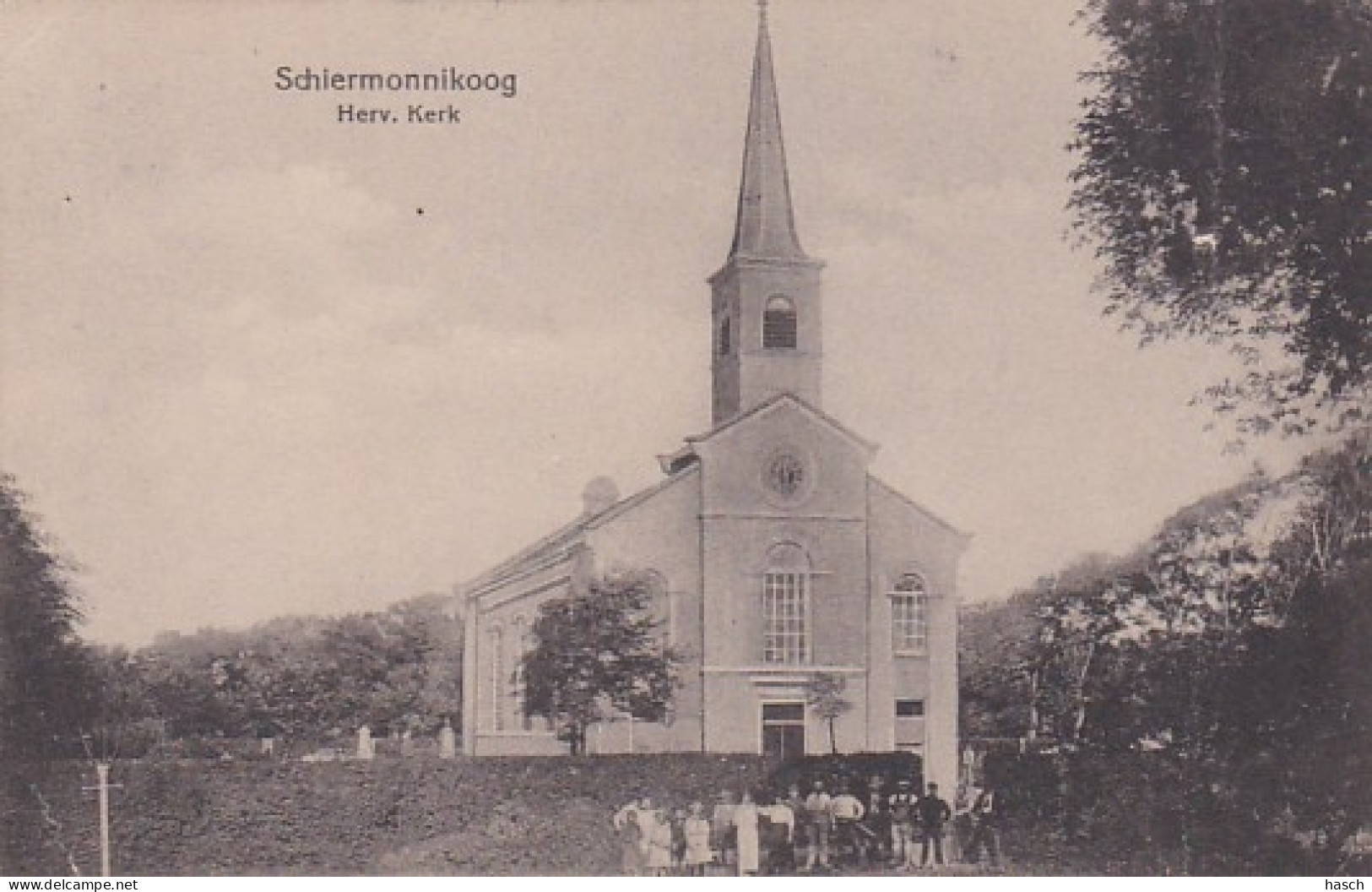 486043Schiermonnikoog,  Herv. Kerk. (Diverse Vouwen)  - Schiermonnikoog