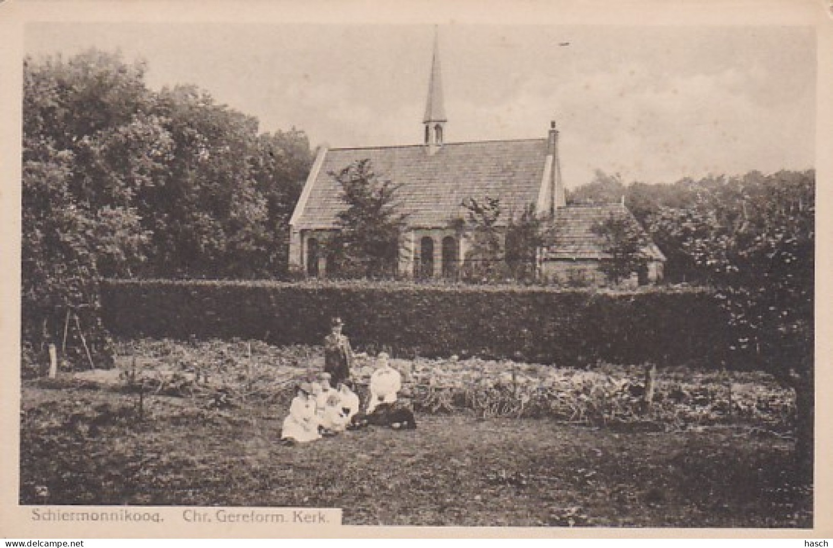 486071Schiermonnikoog, Chr. Gereform. Kerk. (zie Hoeken)  - Schiermonnikoog