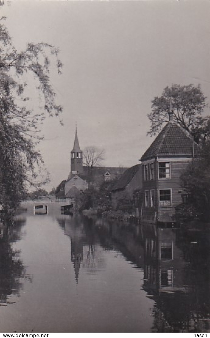 486816Krommenie Ned. Hervormde Kerk. (Fotokaart Met Ziverglans)  - Krommenie