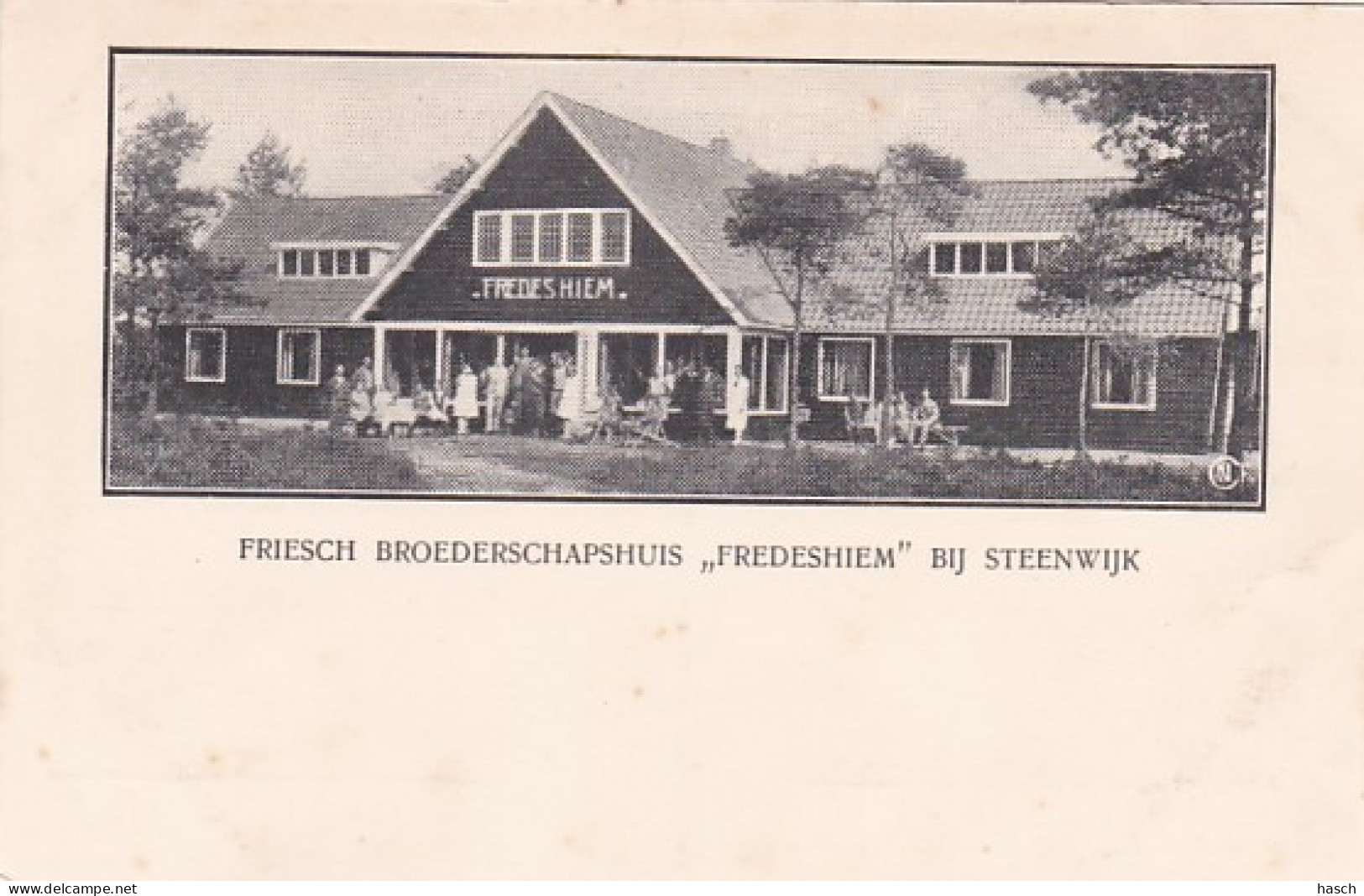 486864Friesch Broederschapshuis ,,Fredesheim'' Bij Steenwijk.  - Steenwijk