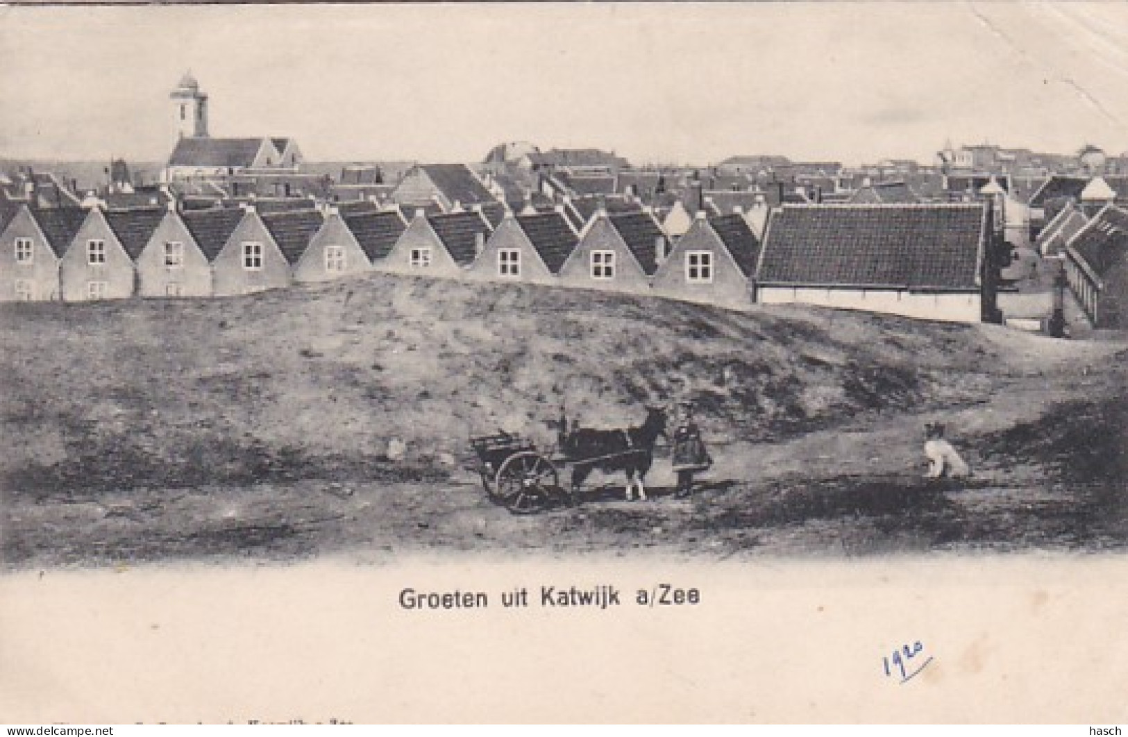 486865Katwijk A / Zee, Groeten Uit Katwijk A / Zee. 1920. (Rechtsboven Een Vouw)  - Katwijk (aan Zee)