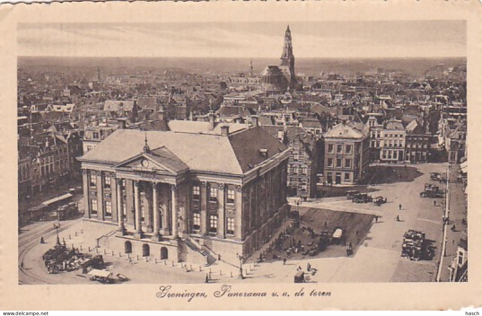 4868124Groningen, Panorama V. A. De Toren.  - Groningen