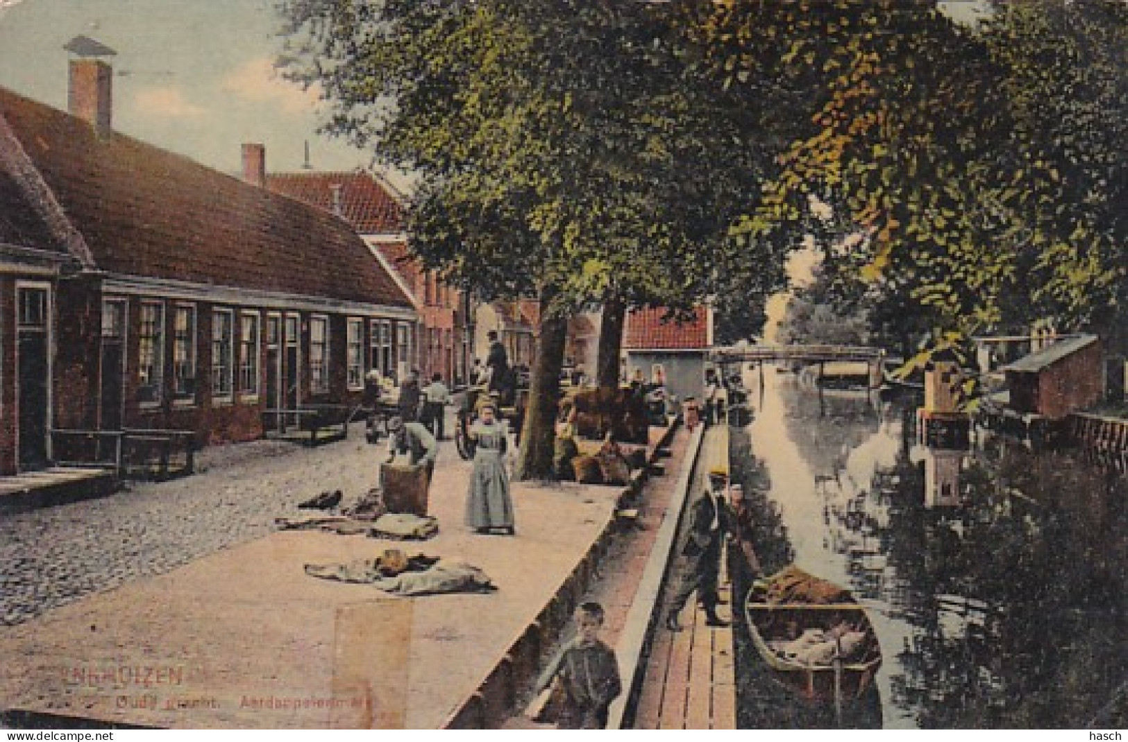 4868172Enkhuizen, Oude Gracht Aardappelenmarkt. (Reparatie Met Plakband)  - Enkhuizen