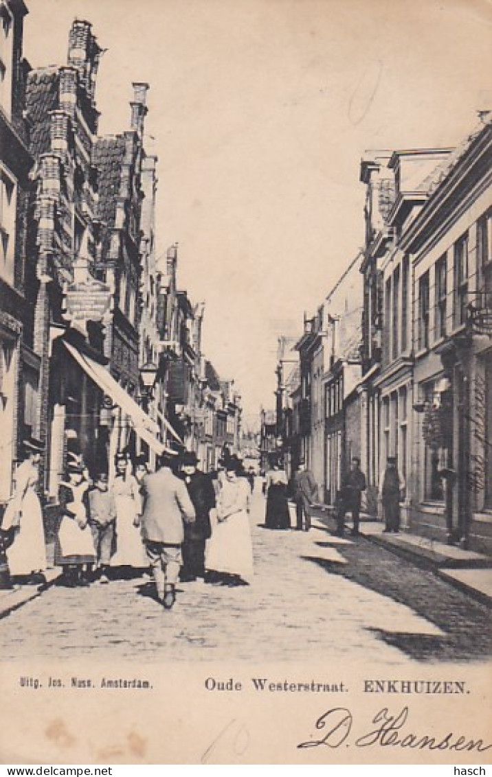 4868174Enkhuizen, Oude Westerstraat. 1902.  - Enkhuizen