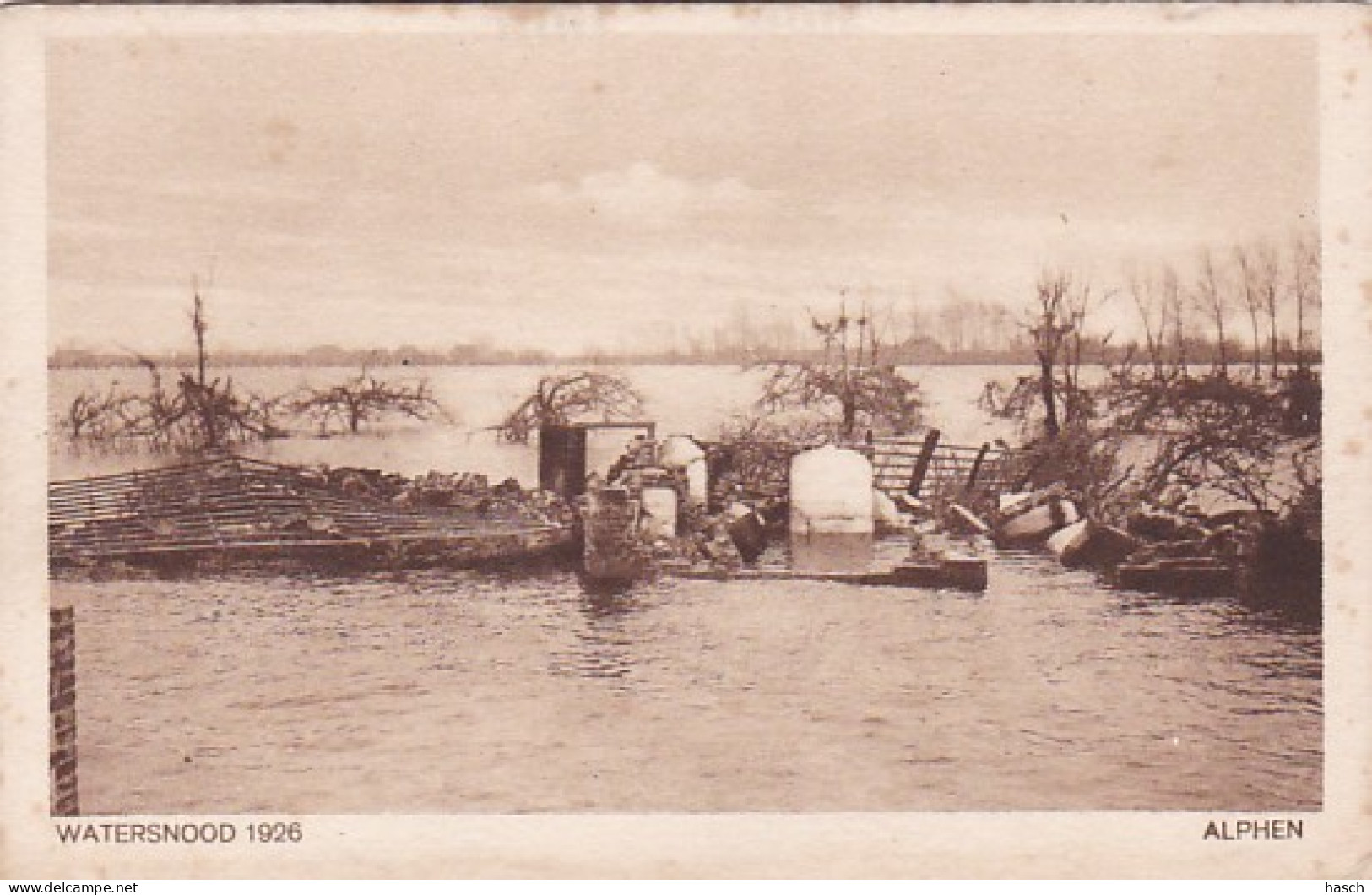 4868180Alphen, Watersnood 1926. (Bruine Vlekken)  - Alphen A/d Rijn