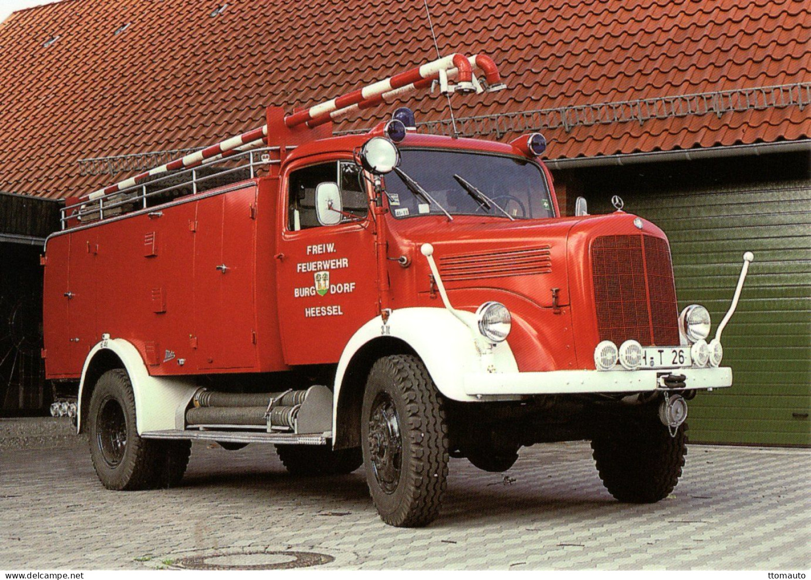 Mercedes-Benz LAF 311/36 Freiwilligen Feuerwehr Burgdorf Heessel  (1957)  - CPM - Camion, Tir
