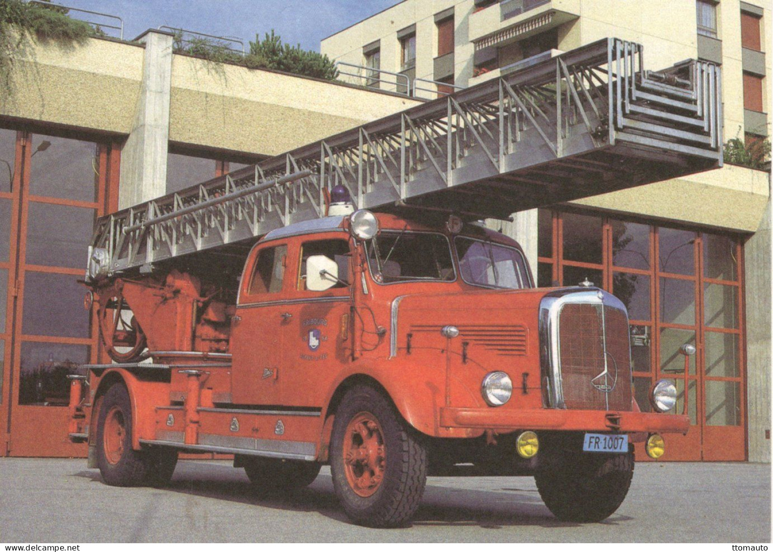 Mercedes-Benz L 5000 DL37 Aufbau Metz - Feuerwehrzeuge Haubenwagen  (1954)  - CPM - Trucks, Vans &  Lorries
