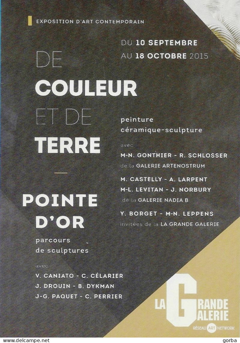 *CPM - Vernissage Exposition "De Couleur Et De Terre" -  La Grande Galerie à SAVASSE (26) - Expositions