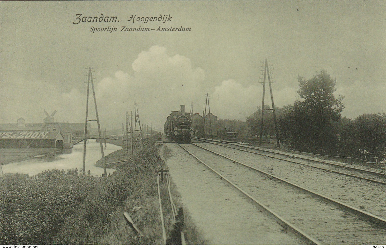 489360Zaandam, Hoogendijk Spoorlijn Zaandam – Amsterdam.   - Zaandam