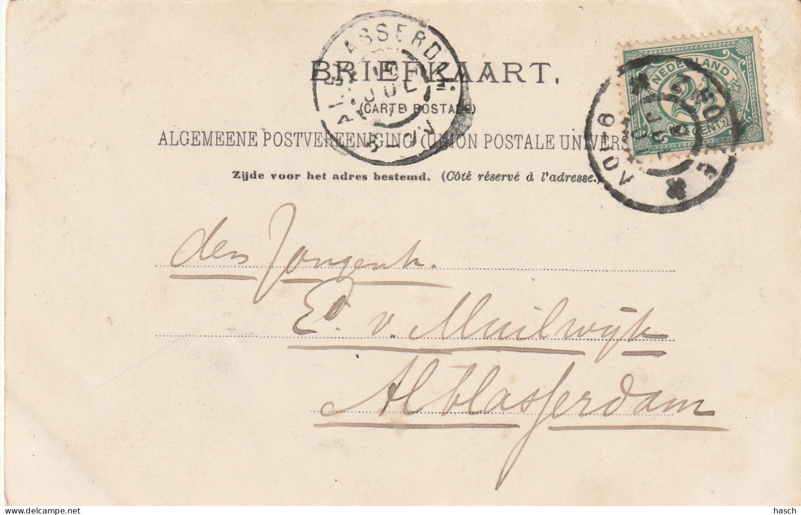 489370Middelburg, Veersche Singel. (Poststempel 1901)  - Middelburg