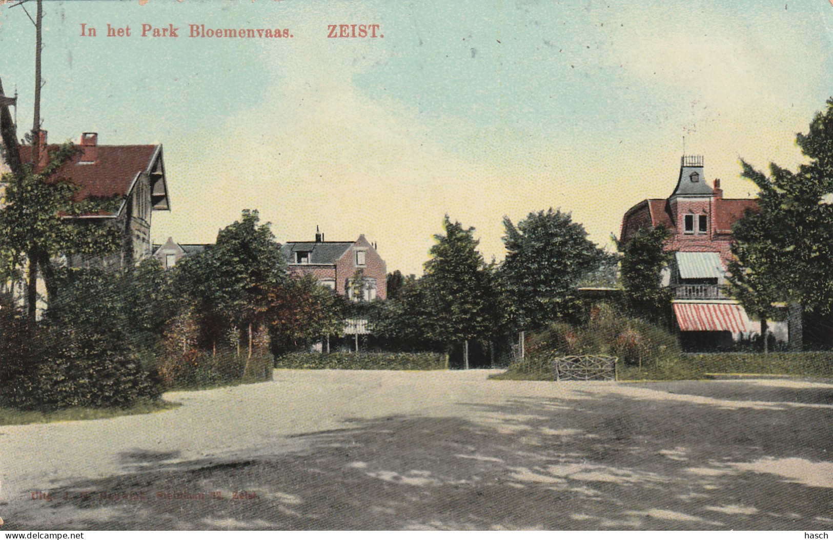 4893105Zeist, In Het Park Bloemenvaas. (Langebalk Stempel 1913)  - Zeist