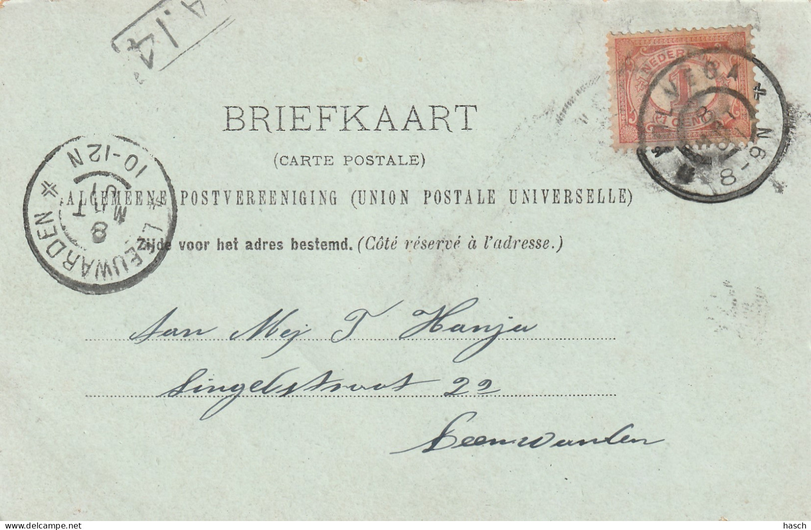 4893124Wolvega, (Poststempel 1901)   - Wolvega