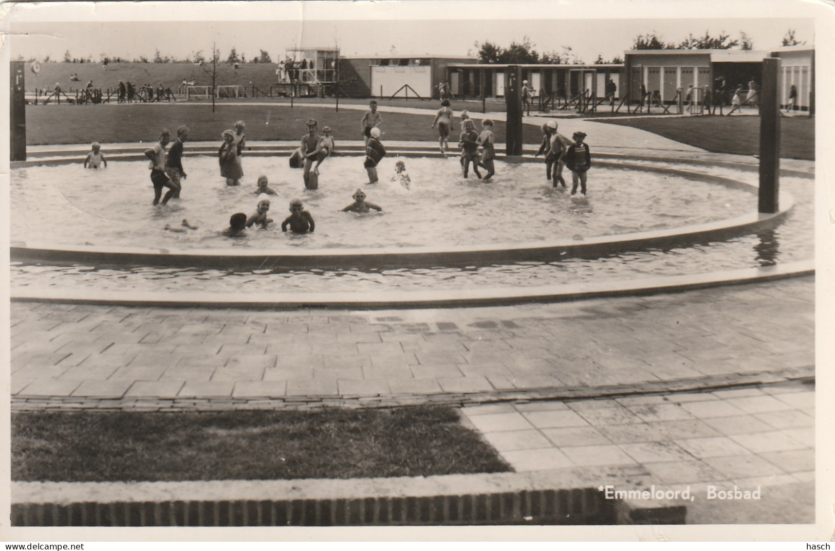 4893253Emmeloord, Bosbad. (FOTOKAART) (diverse Kleine Vouwen En Krassen)  - Emmeloord