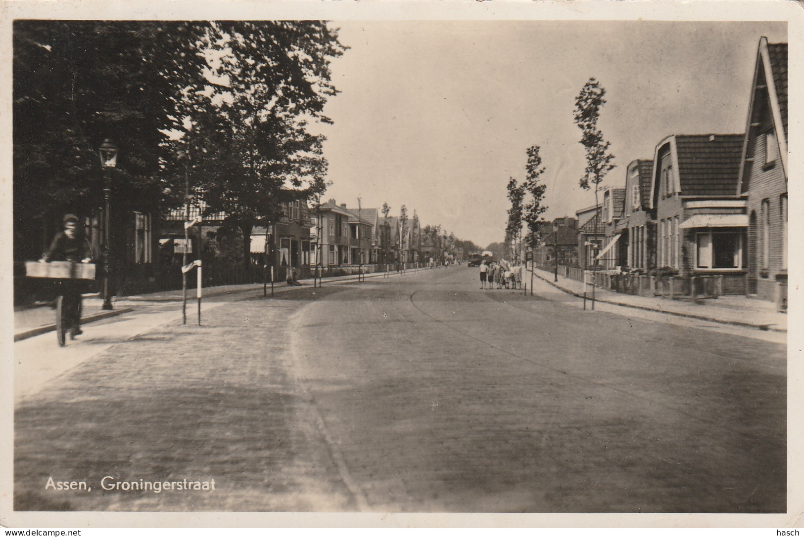 4893278Assen, Groningerstraat. (FOTOKAART) (KLeine Vouwen In Hoeken En Randen)  - Assen