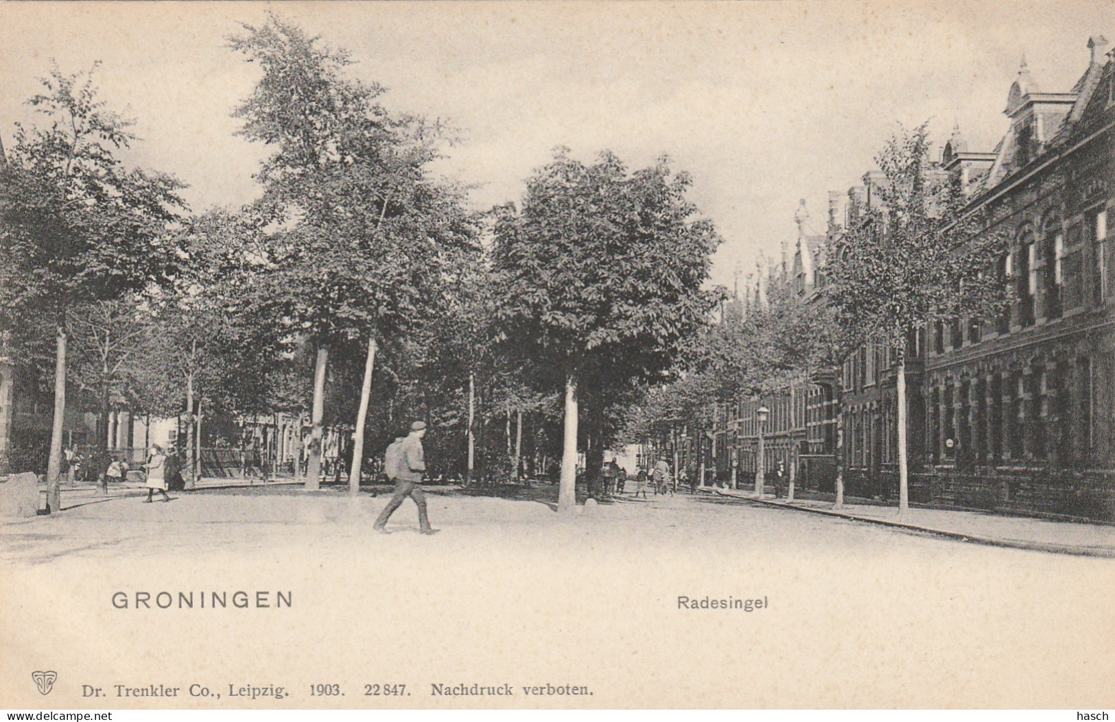 4893380Groningen, Radesingel Rond 1900.  - Groningen